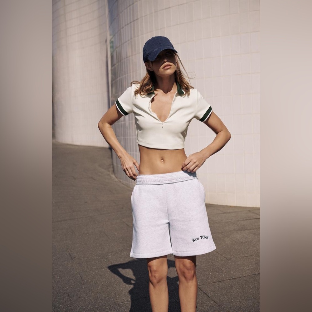 Zara Rib Crop Top - Picture 1 of 6